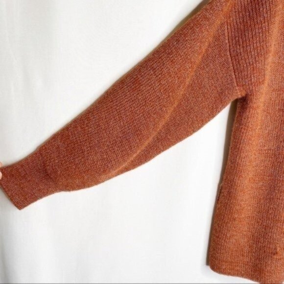 Apiece Apart Arkestra Metallic Balloon Sleeve Sweater in Terra Cotta Marl XS - Picture 4 of 10